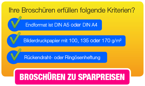 Jetzt Broschüren zum Knallerpreis bestellen